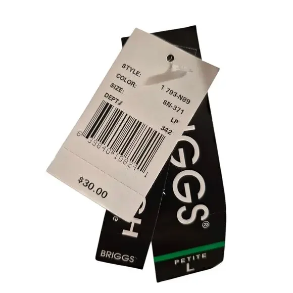 VTG NWT Briggs Petite Womens Floral Black Petite Large LP USA Fairy Whimsigoth - Picture 8 of 8